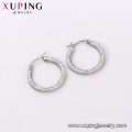 E-609 Xuping Jewelry 2018 Boucles d&#39;oreilles créoles de conception simple de mode féminine